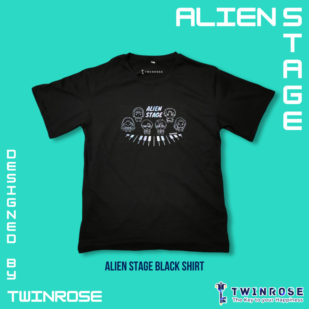 Alien Stage ALNST เสื้อสีดํา [Twinrose] Ivan Till Mizi Suai Luka Hyuna