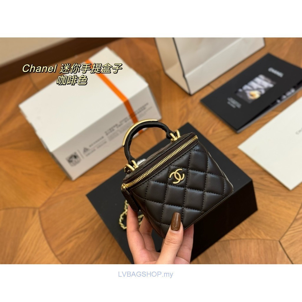 Box Chane Handle Makeup Small Box Female Bag sizeX9cm