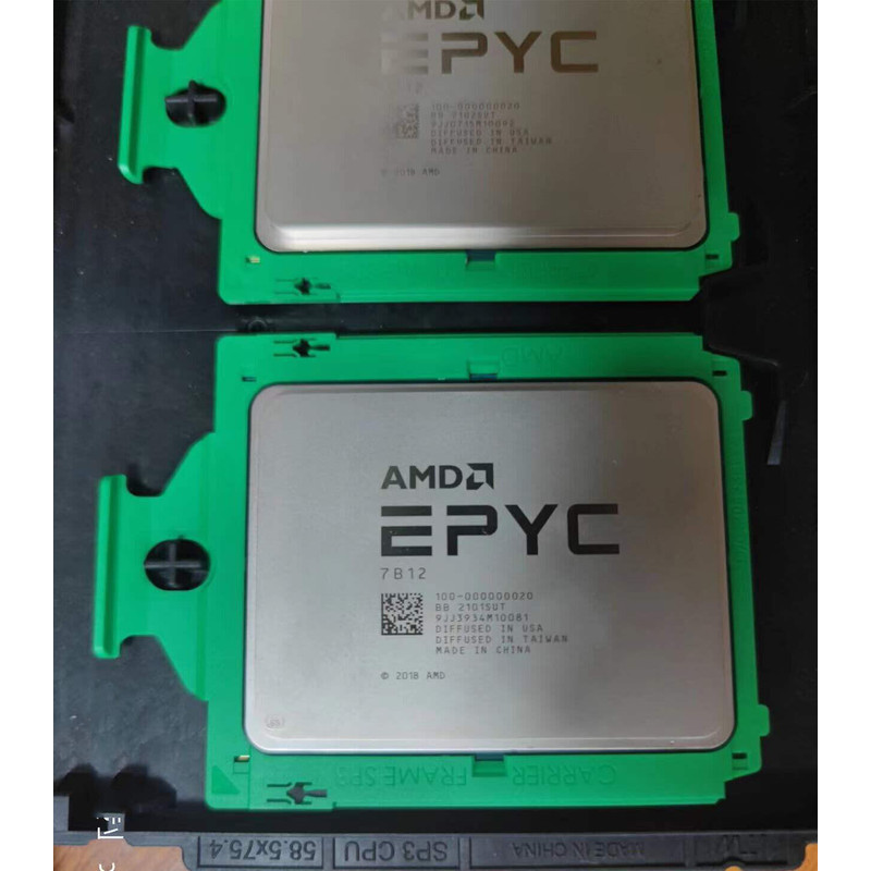 AMD EPYC 7B12 CPU โรม 100-000000020 64 แกน 128 เกลียว 2.25 GHz -3.30 GHz 240W