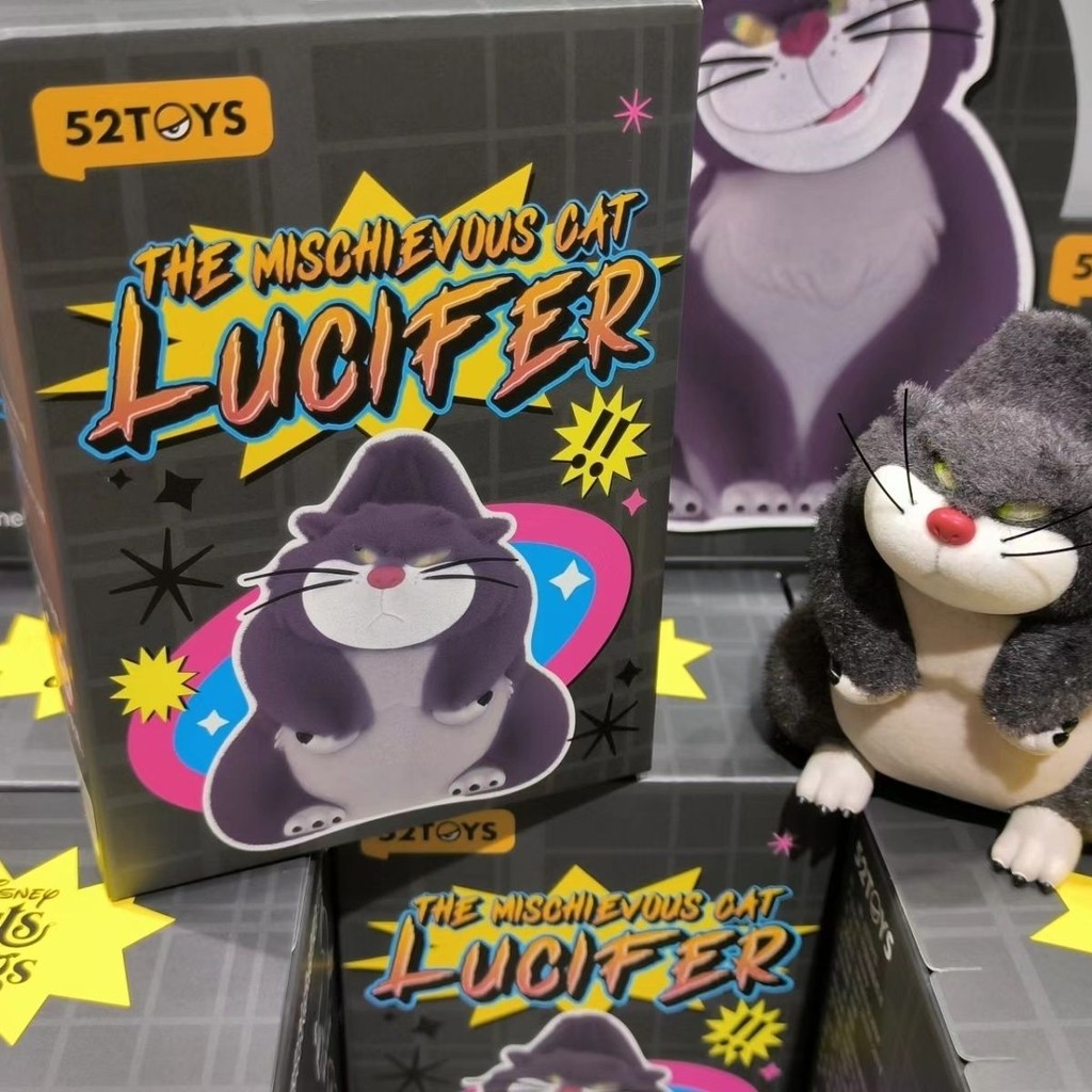 Disney Bad Cat Cat Cat Lucifer Series Mystery Box Play ของเล่นตุ๊กตารูปของขวัญเครื่องประดับ