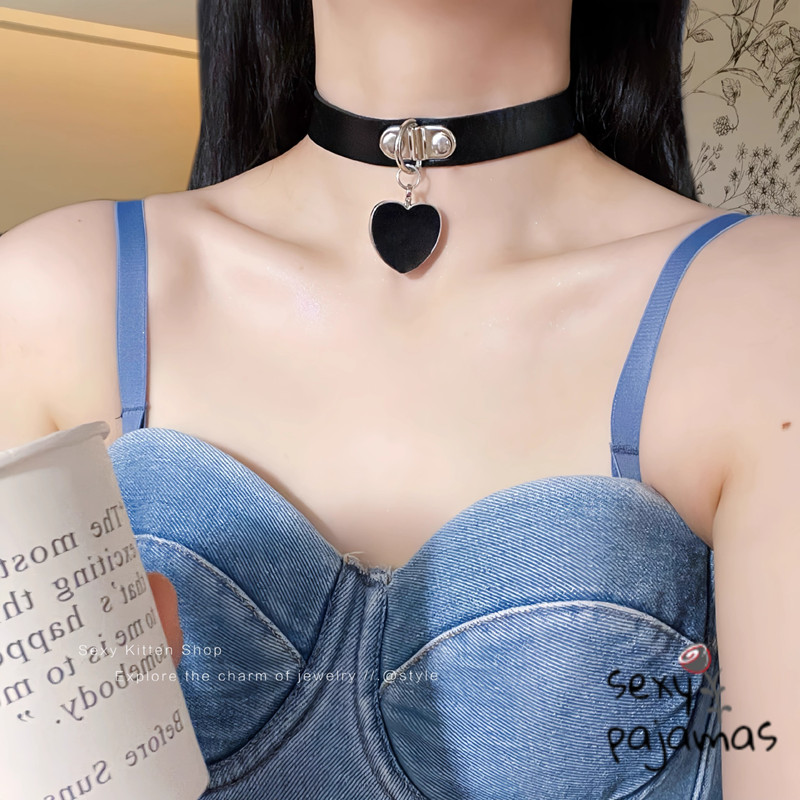 sexy pajamas🩷🩷สร้อยคอ สำหรับผู้หญิง สร้อยคอจี้หัวใจ เครื่องประดับแฟชั่น จี้รูปหัวใจ สไตล์พังค์ สไตล์โกธิค ส่งเร็ว