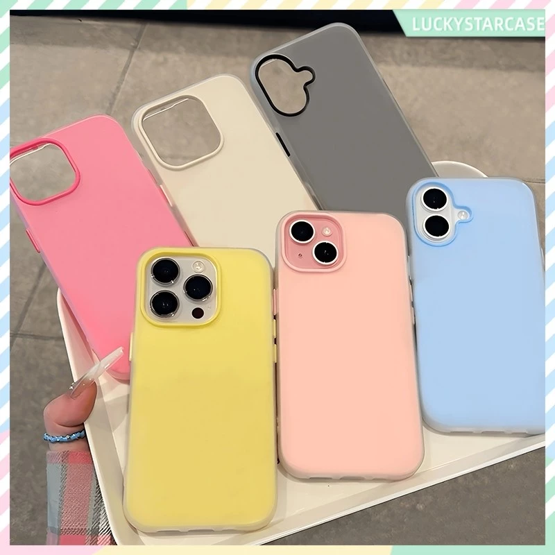 เคสโทรศัพท์แบบ 2 in 1 ซิลิโคนใส เคสเยลลี่ เคสไอโฟน 13 For iPhone 16 15 14 13 12 11 Pro Max X XR XS Max 7 8 6 Plus เคส