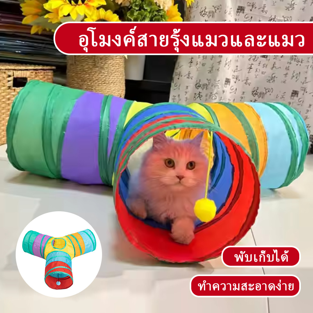 P10-ของเล่นอุโมงแมว-มีหลายแบบให้เลือก-ที่ขาดยาว-รูปทรงS-หรือบ้าน