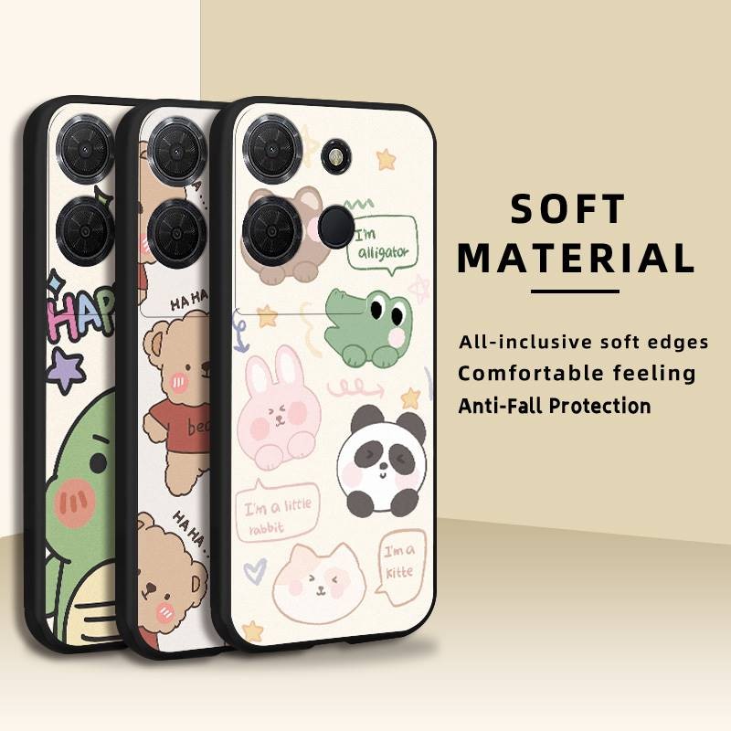 กันกระแทกน่ารักเคสโทรศัพท์สําหรับ TCL 503/T442M/T442A/T442J ออกแบบแฟชั่น TPU Dirt-proof กันน้ําป้องก