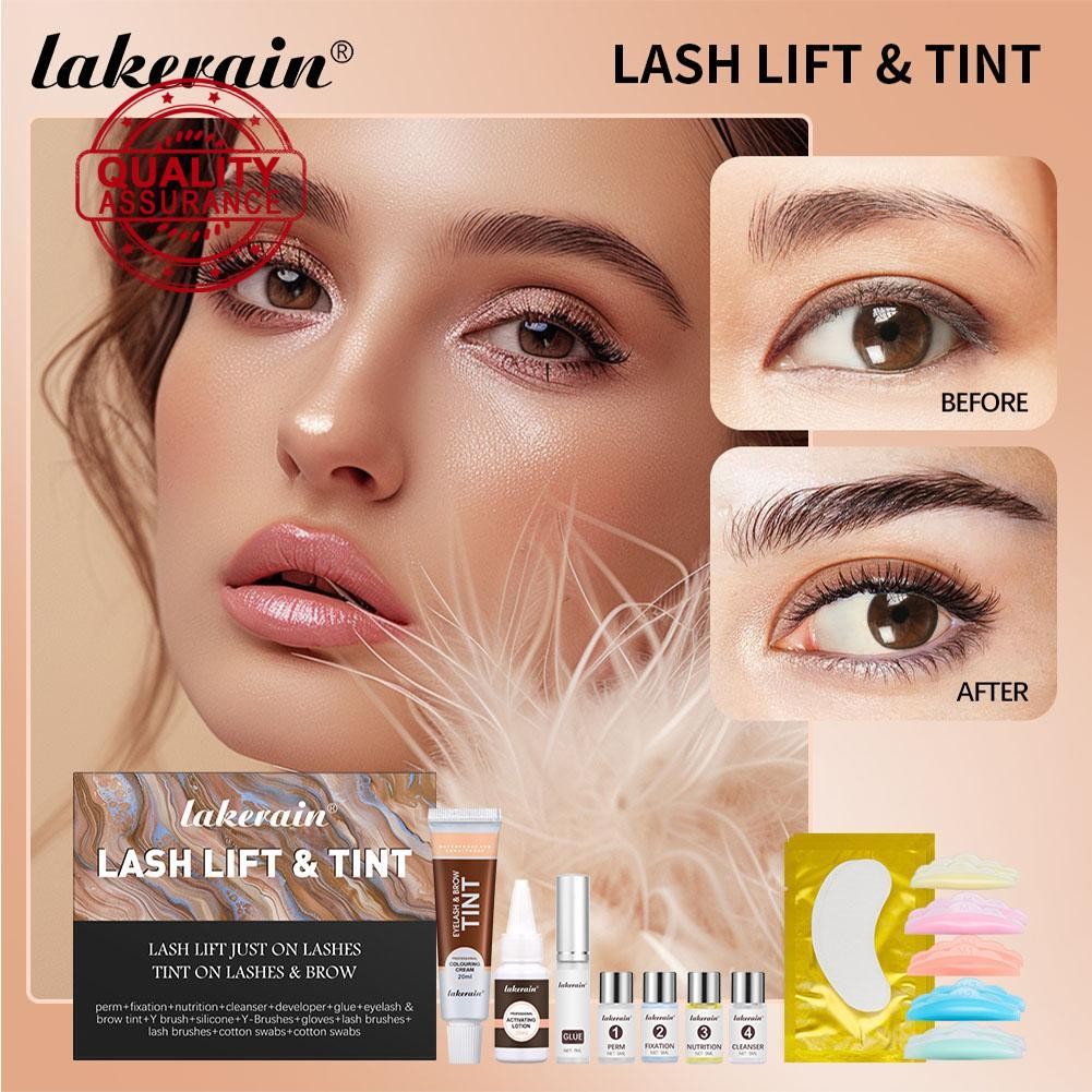 2in1 Lash Fast Lift และ Tint Kit Professional Eyelash Kit Perm Lifting Kit Lash Q3z0