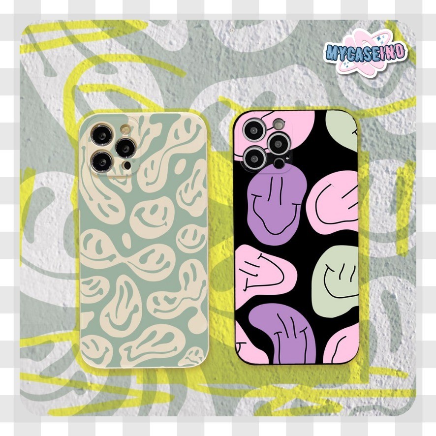 PRINTING LENS PROTECTOR Happy Smile case vivo f4 12i m4 pro infinix note 12 v7 plus Y91 Y93 Y95 y91c