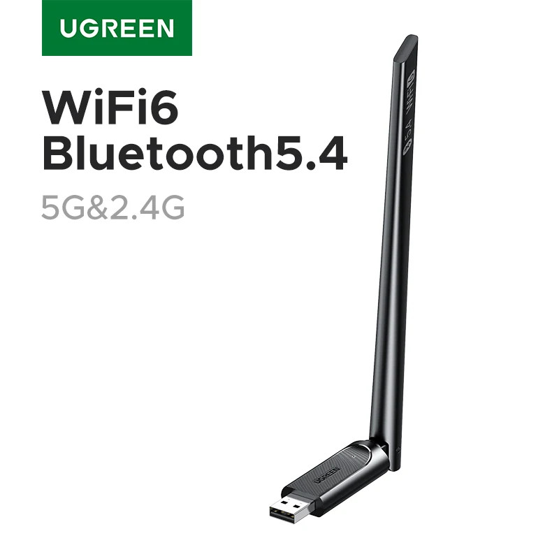 UGREEN WiFi บลูทูธอะแดปเตอร์ AX900 BT5.4 5G & 2.4G Dual Band WiFi6 Dongle อะแดปเตอร์สําหรับเดสก์ท็อป
