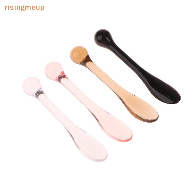 [risingmeup] 1/3 ชิ้นอะคริลิคไม้พายเครื่องสําอางตักพร้อมกล่องครีมใบหน้าหน้ากากโคลนผสมช้อนเครื่องมือความงามดูดซับลูกกลิ้ง Facial Applicator ใหม่
