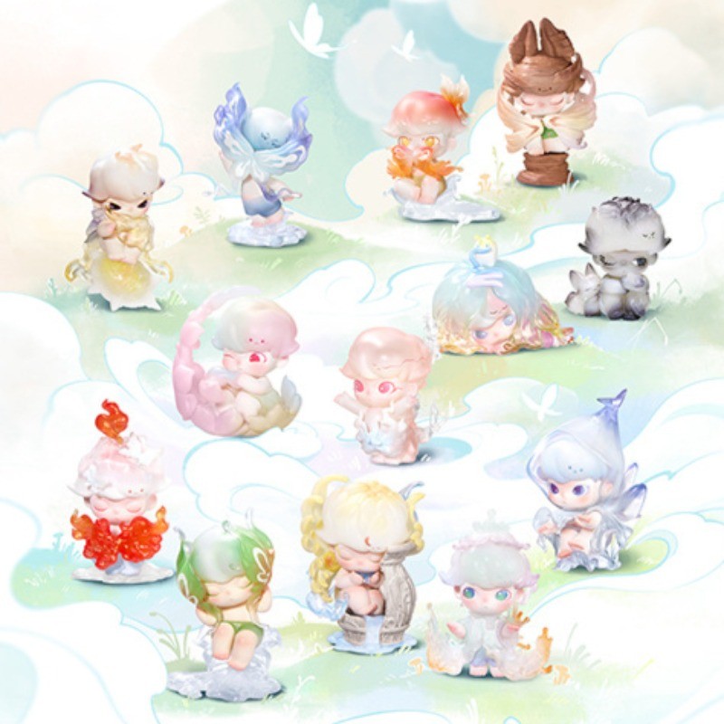 POPMART DIMOO Natural Shape Series รูปกล่องปริศนาของเล่นของขวัญ