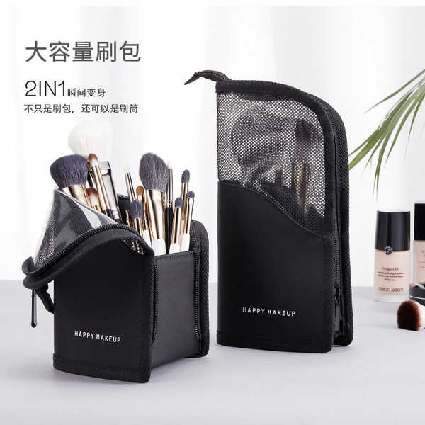 toner pad laglace ปากกานวดตา กระเป๋าแปรงแต่งหน้าแนวตั้งกระเป๋าเก็บปากกากระเป๋าใส่ความจุขนาดใหญ่แฟชั่