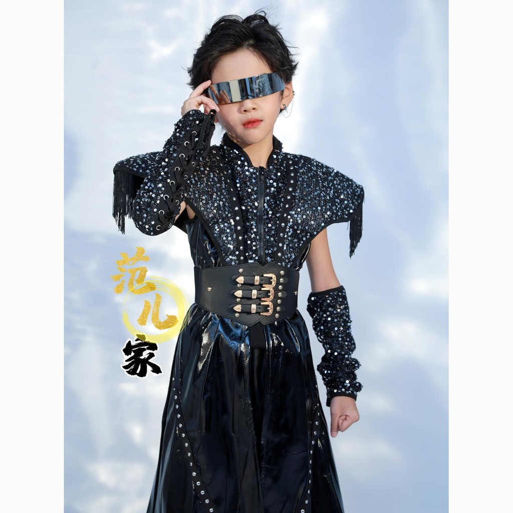 #太阳之子新中式少儿走秀服装国风男童演出服霸气武侠表演服装亮片太阳之子新中式少儿走秀服装国风男童演出服霸气武侠表演服装亮片71805