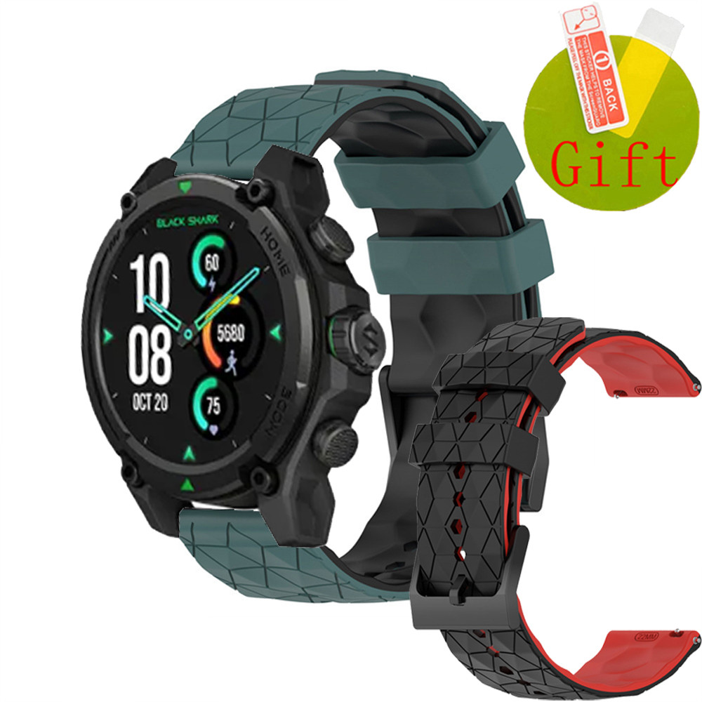 ฟิล์ม สาย Black Shark GS3 GS 3 Sport ยรัดกีฬาสายรัดข้อมือซิลิโคนสําหรับ Black Shark S1 Classic Pro ป