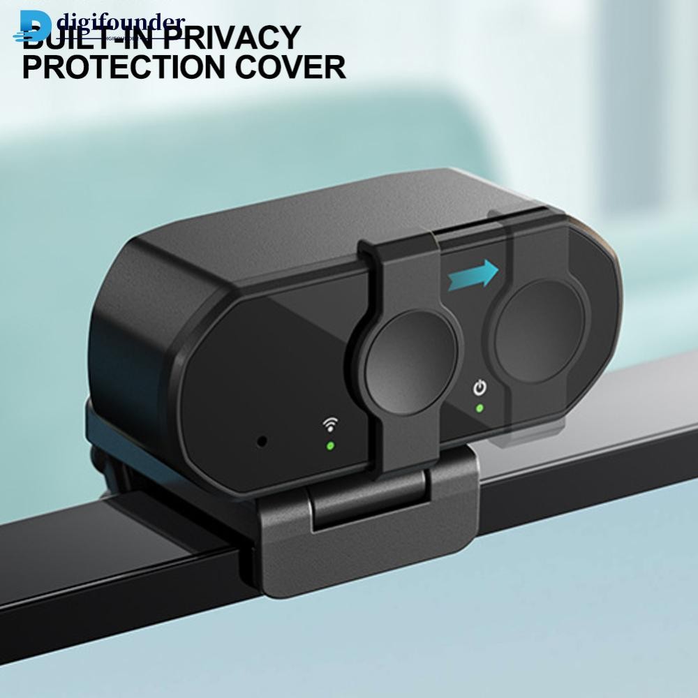 DIGIFOUNDER 1080P 2K 4Kเว็บแคมมินิกล้องFull HDเว็บแคมพร้อมไมโครโฟน 30fps USB Web Camสําหรับออโต้โฟกั