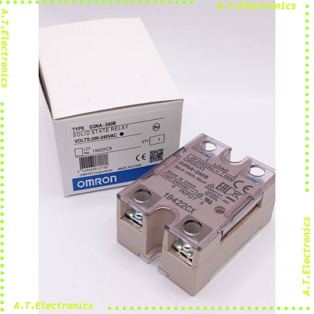 พร้อมส่ง! G3NA-240B ไฟ200-220v โซลิต รีเลย์ TYPE G3NA-240B SOLID STATE RELAY VOLTS:200-240VAC