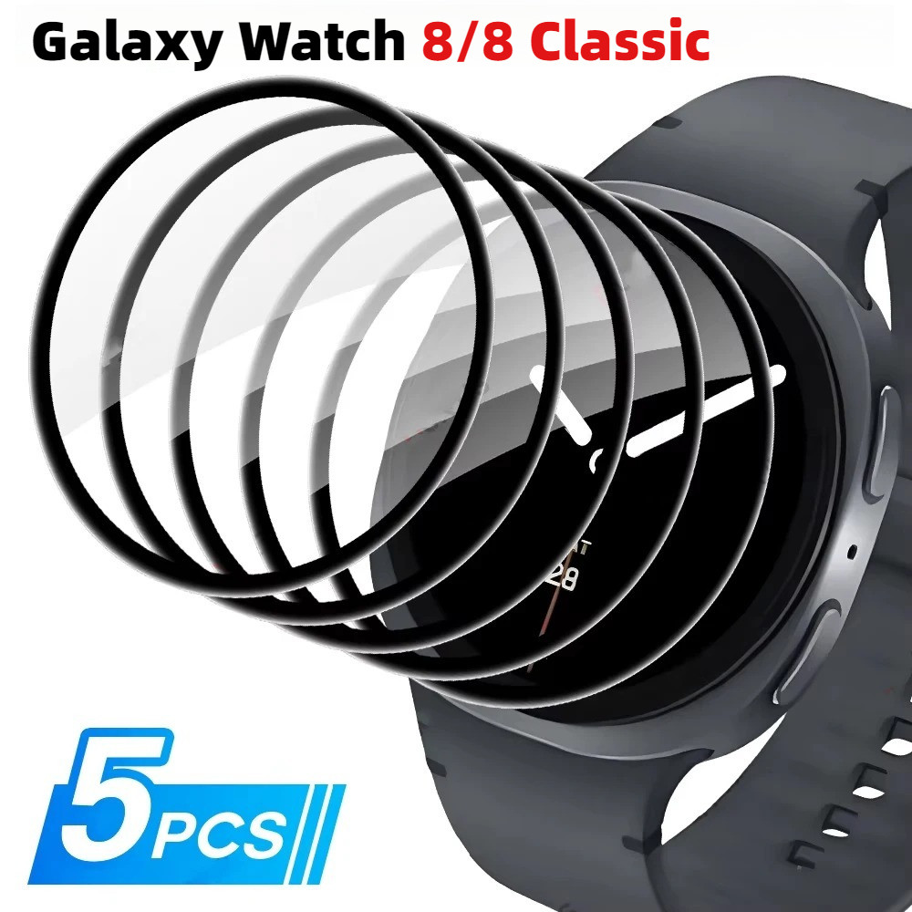 1-3PCS ป้องกันหน้าจอสําหรับ Samsung Galaxy Watch 8 40 มม.44 มม.TPU ป้องกันฟิล์มสําหรับ Galaxy Watch 