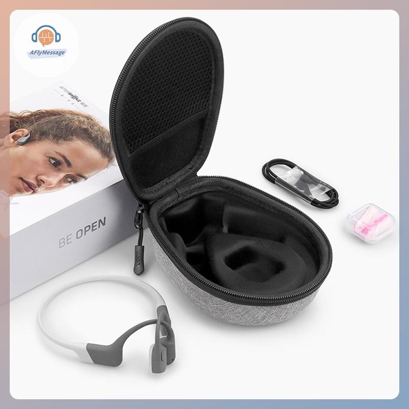 AFl Roadfisher แบบพกพากระเป๋าเดินทางกันกระแทกกล่อง Hard สําหรับ Shokz Bone Conduction หูฟัง AS650 AS660 TH