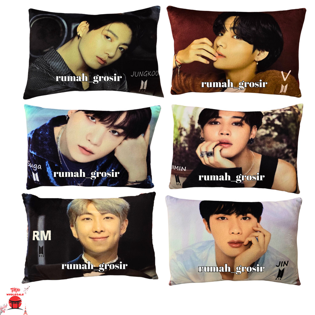 หมอนอิง - BTS Member SPM Jin Jimin Jungkook RM Suga V Taehyung Doll Pillow