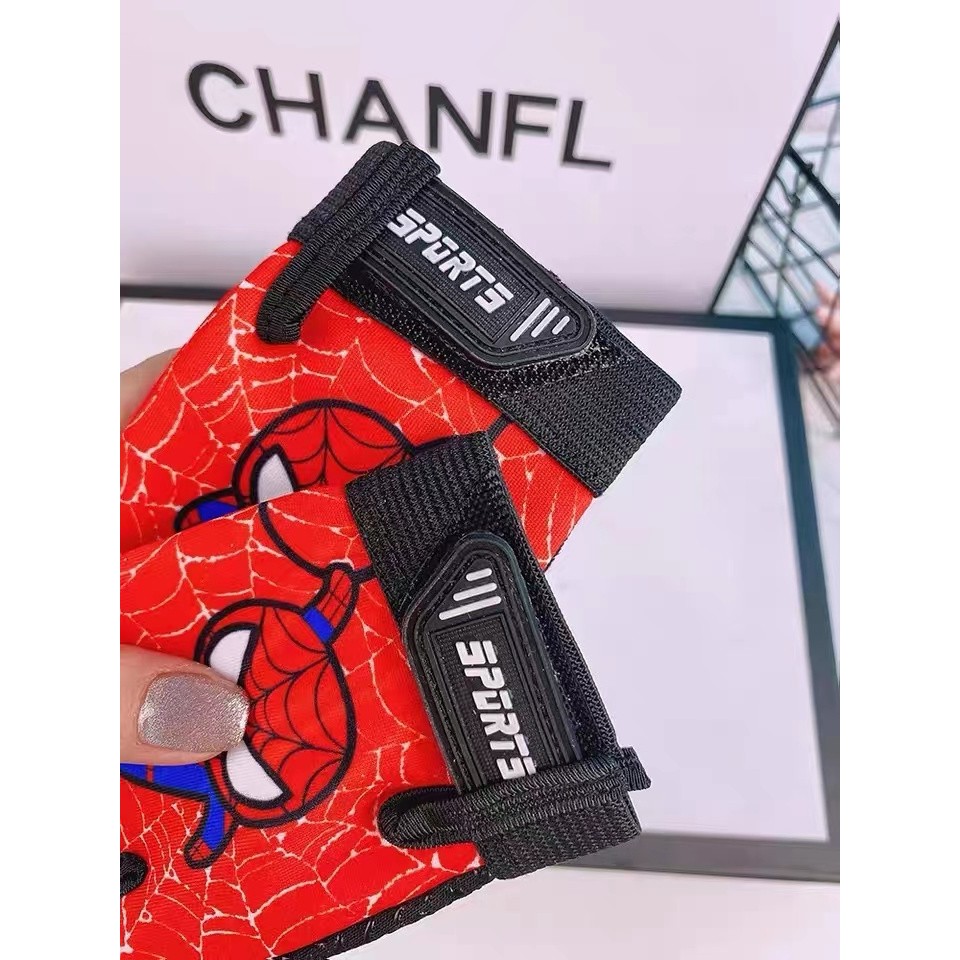 ถุงมือขี่จักรยานสไปเดอร์แมนสำหรับเด็กชายและเด็กหญิง ดีไซน์สำหรับนักเรียนกลางแจ้ง - รูปที่ 5