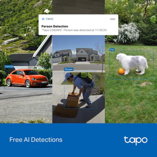 TAPO C560WS 4K 8MP Outdoor Pan/Tilt Security Wi-Fi Camera