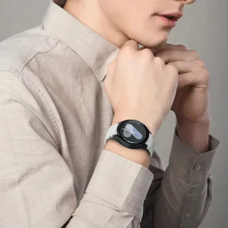 【เคส+สาย】สำหรับ Samsung Galaxy Watch 7 40MM 44MM สายรัดนาฬิกาซิลิโคน + กรณีหน้าจอแก้ว PC สำหรับ Galaxy Watch 7 สายรัดนาฬ