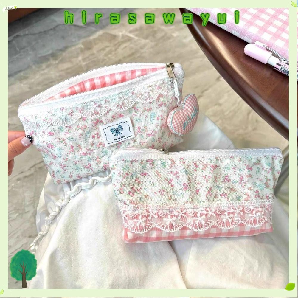 ฮิราซาเวย์อิ กระเป๋าใส่ปากกา,ดินสอความจุขนาดใหญ่มัลติฟังก์ชั่น,ลูกไม้สดดอกไม้ออกแบบเครื่องเขียนออแกไนเซอร์นักเรียน