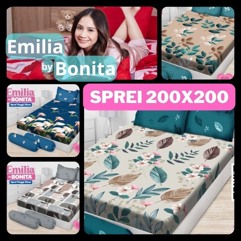 SHOB.SHOP ผ้าปูที่นอน Emilia By Bonita Extra King ขนาด 200x200