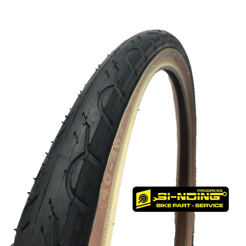 Kenda 20 X 1.50 Skin Wall Gumwall สีดําสีน้ําตาลจักรยานยาง