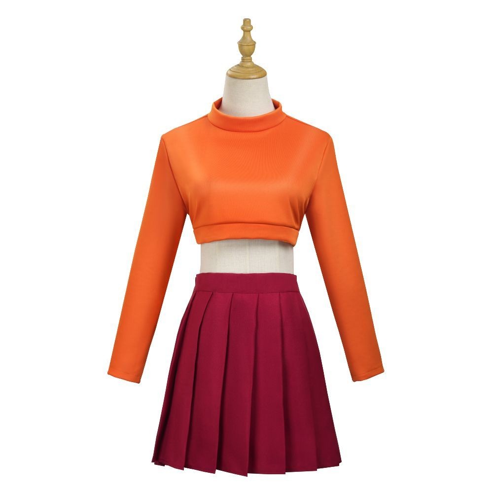 เครื่องแต่งกาย Scooby-Doo Velma สำหรับคอสเพลย์ฮาโลวีน