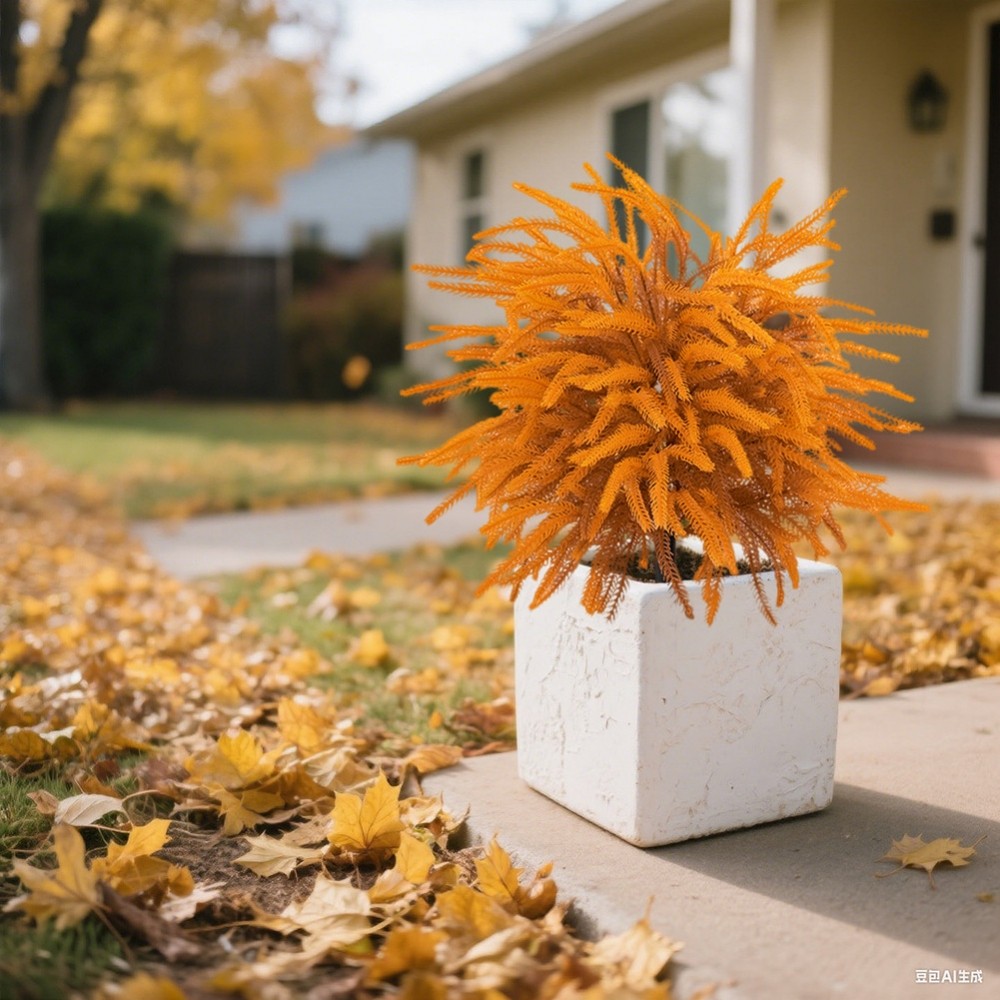 [NEW]autumn pine needle Floor insert,Artificial Topiary Tree, Artificial Pine Trees[SWHOME-TH]