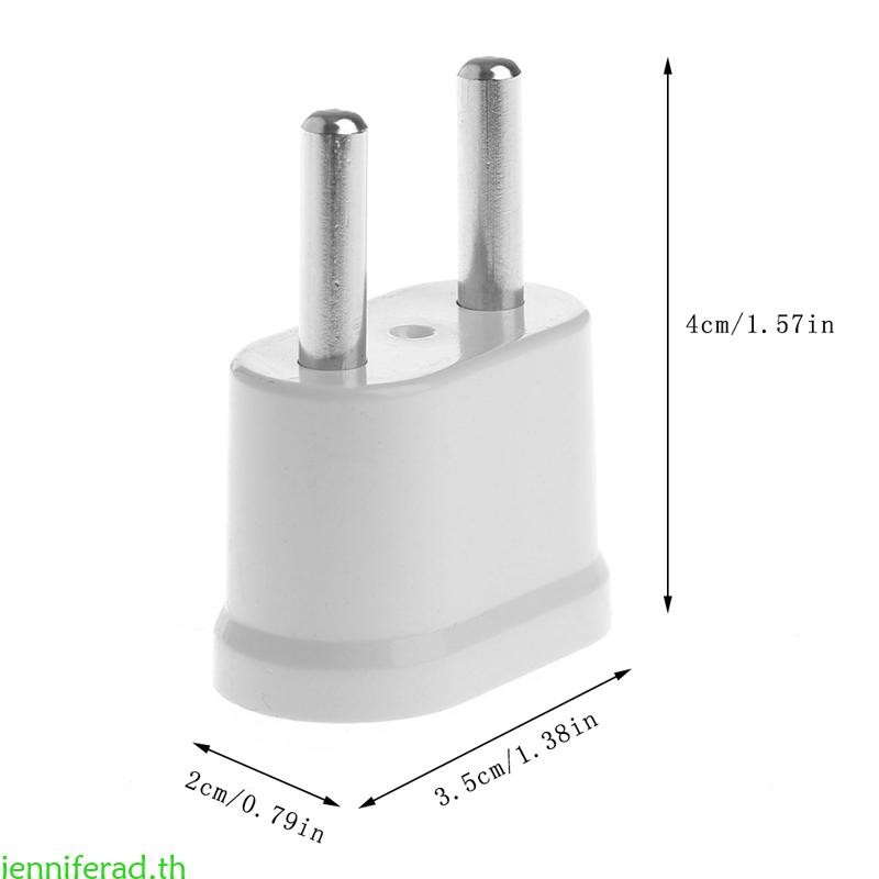 Jenniferad US to EU Plug Adapter Travel Adapter American to European Outlet Wall Converter