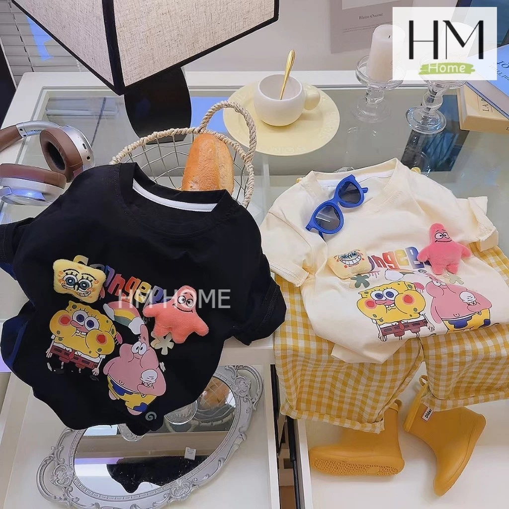 ใหม่ เสื้อยืดแฟชั่นเด็ก เสื้อยืดการ์ตูน 3 มิติ ใส่ได้ทั้งเด็กผู้ชายและผู้หญิง เนื้อผ้าcotton