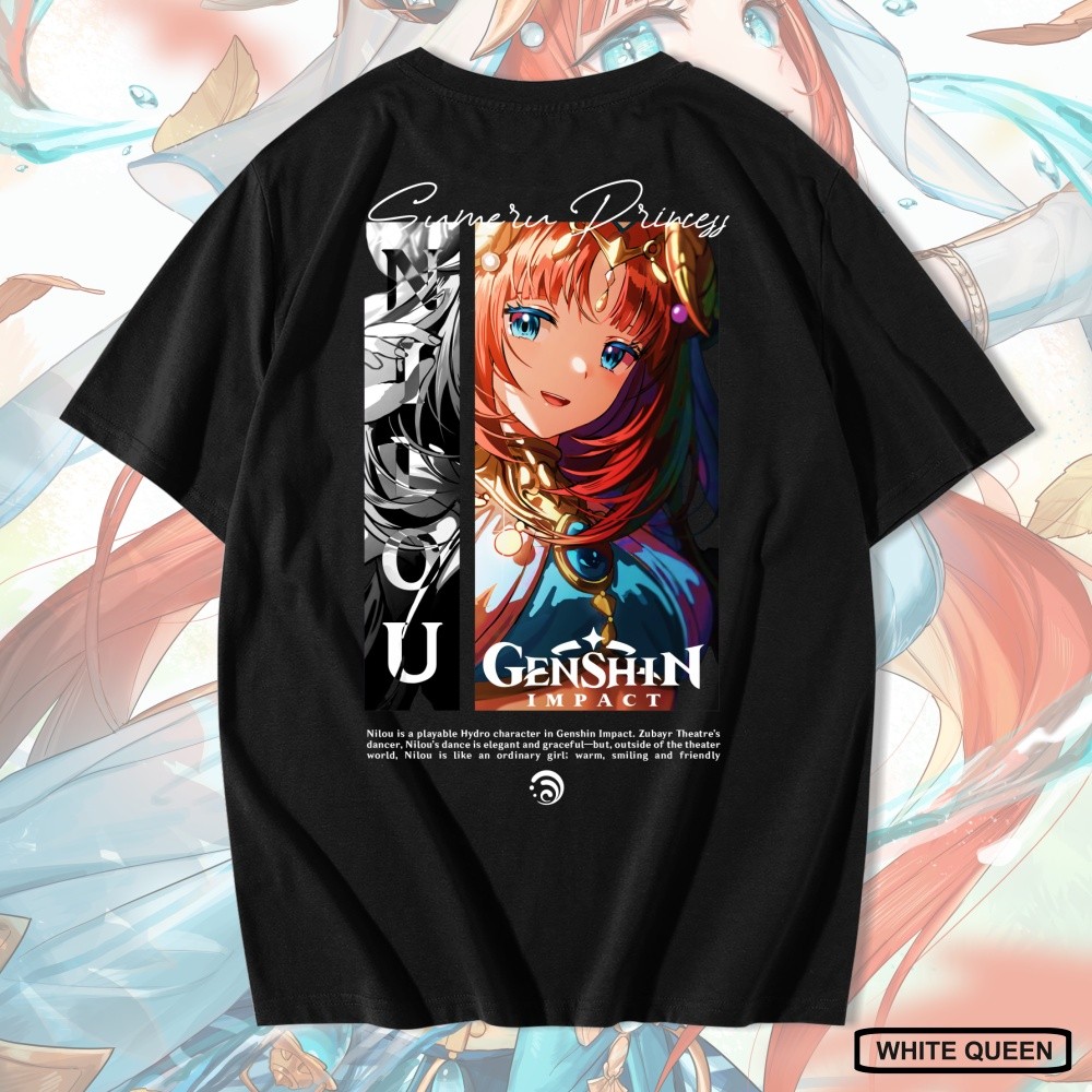 WHITE QUEEN - เสื้อยืด NILOU GENSHIN IMPACT SUMERU PRINCESS - GENSHIN IMPACT NILOU SUMERU