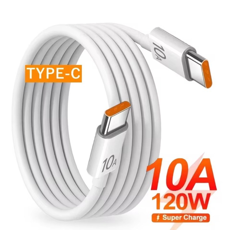 สายชาร์จความเร็วสูงสําหรับ Home/Office/Travel - 10A Type-C To Type-C Data Cord พร้อมตัวเลือกความยาว 4 รายการ