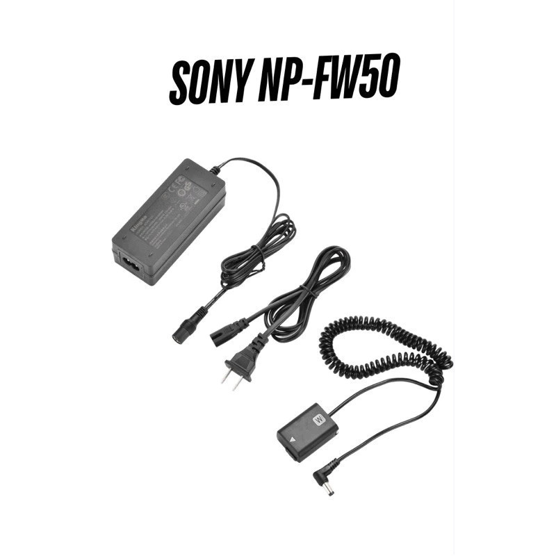 Kingma Dummy Battery NP-FW50 Battery Live DC Coupler Battery Kit