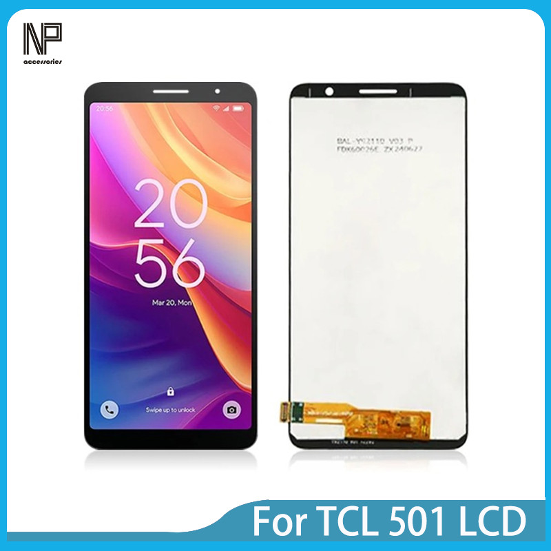 TFT สําหรับ TCL 501 จอแสดงผล LCD ใหม่ Touch Screen Digitizer Assembly เปลี่ยนโทรศัพท์