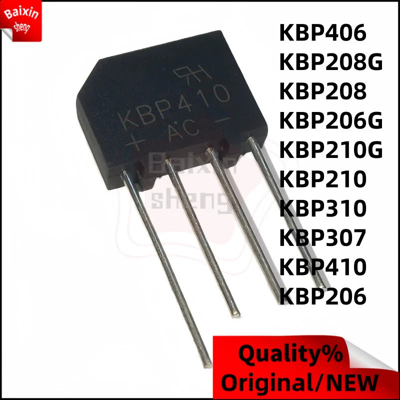 1-5PCS KB406 KB208G KB208 KB206G KB210G KB210 KB310 KB307 KB410 KB206 Rectifier สะพาน วงจรเรียงกระแส