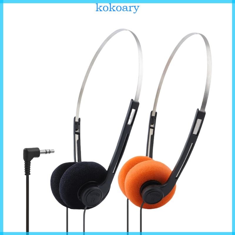 KOK Portable Over Ear Underwire Headphone Vintage Wired Headphone 3 5mm