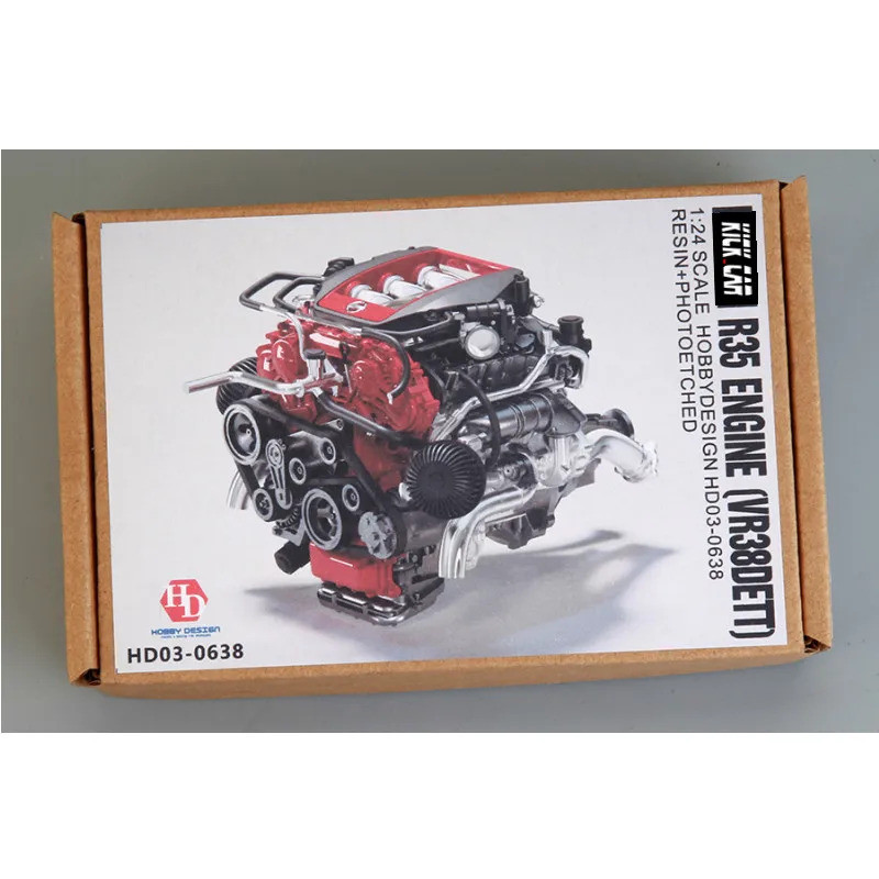 Hobby Design HD03-0638 1/24 R35 เครื่องยนต์ (VR38DETT) ชุดรายละเอียดชิ้นส่วนดัดแปลง