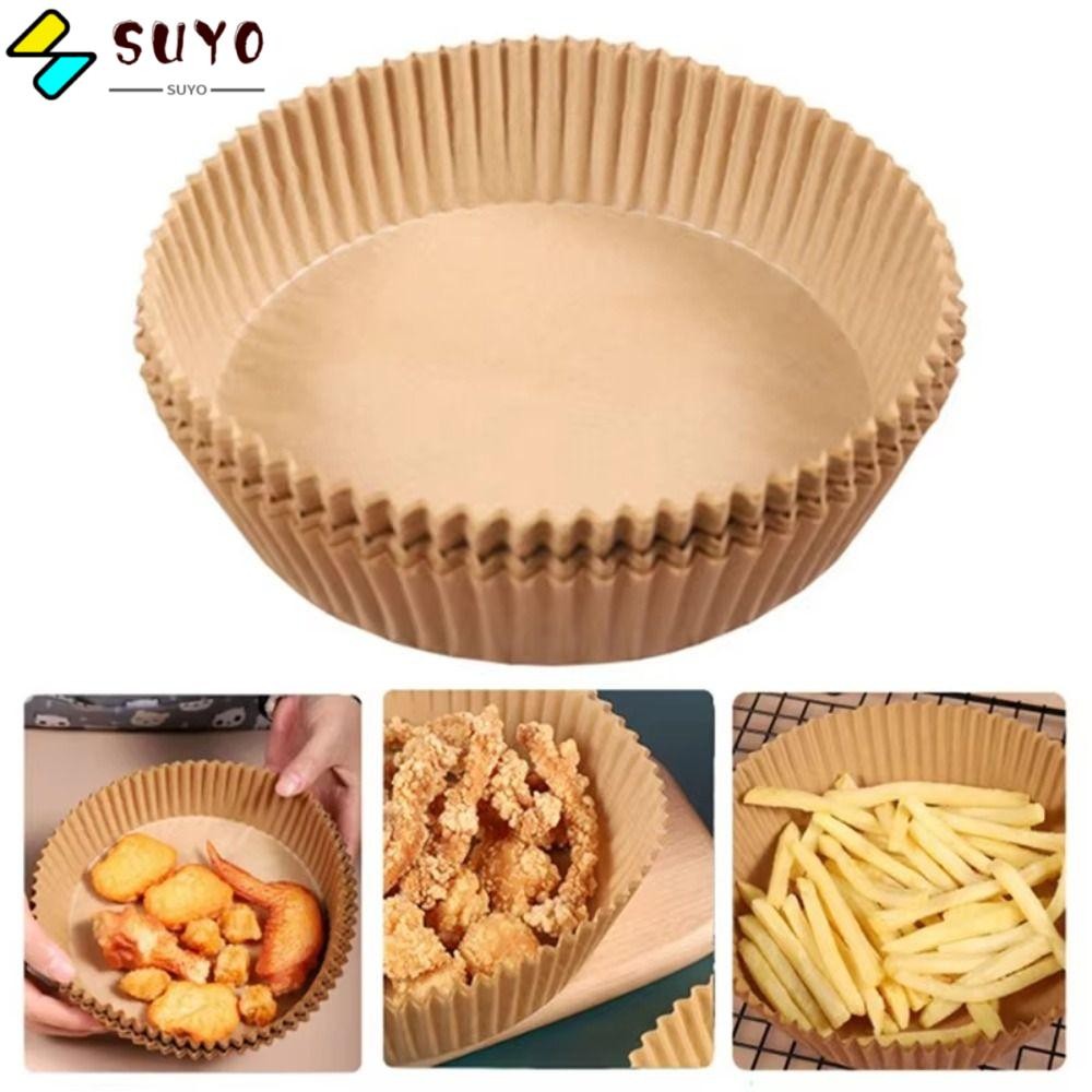SUYO 20/50 ชิ้นกระดาษอบ,กระดาษทอดอากาศไม่ติดแบบใช้แล้วทิ้ง,ทนทานกันน้ําน้ํามันหลักฐานซับอบสําหรับนึ่งมัฟฟินคัพเค้ก