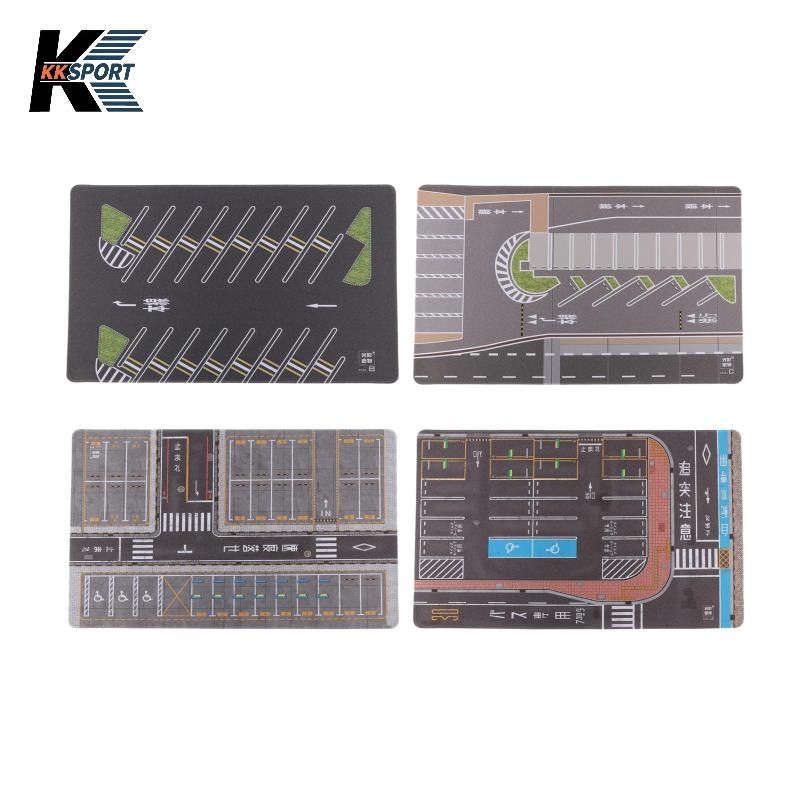 [KKSPORT] 1/64 Scale Parking Lot Scene Display Underground Garage Pad Mini Diecast Garage สําหรับโมเ