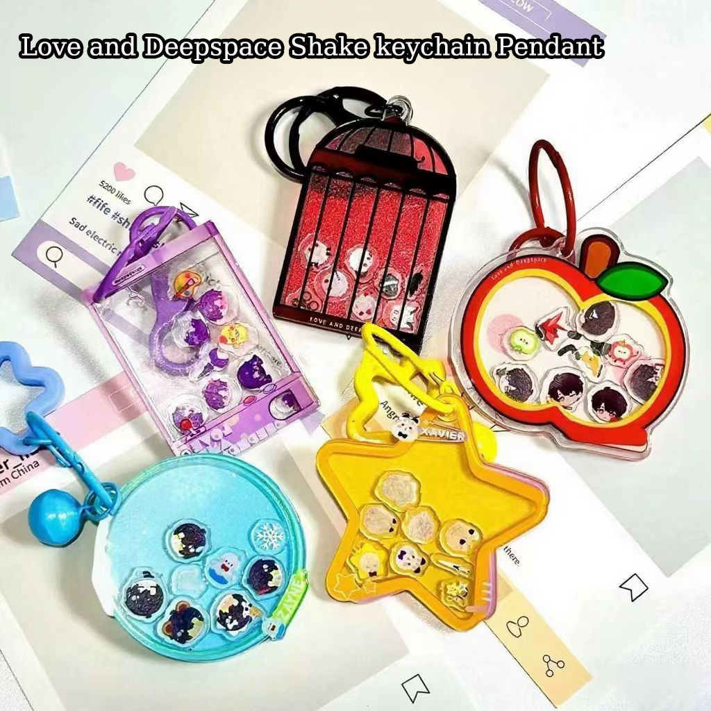 Love และ Deep Space อะนิเมะพวงกุญแจอะคริลิค Rafayel Zayne Zaynie Rafayel Xavier Shake Keyrings กระเป