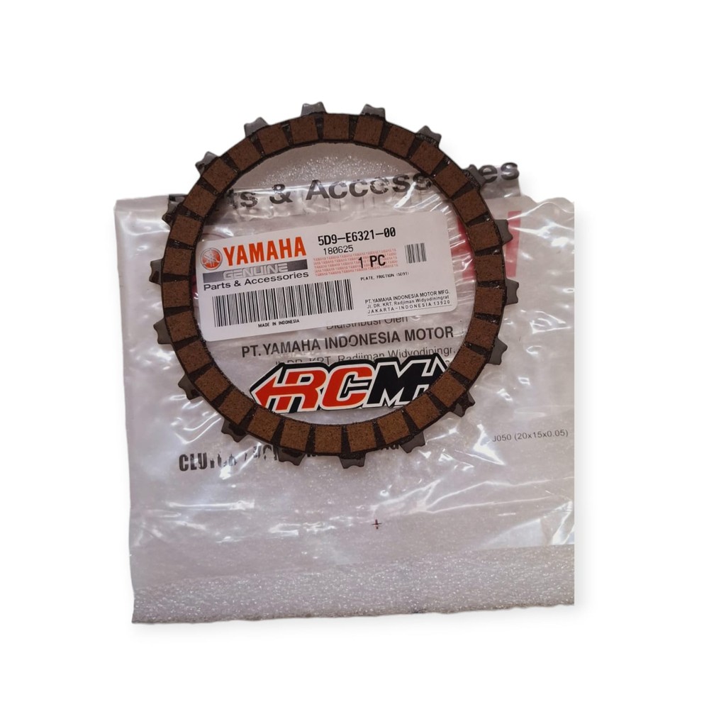 5D9-E6321-00 CLUTCH PLATE VEGA ZR ZR ZR JUPITER Z NEW ZR ZR ZR ROBOT Z1 Z 1 คาร์บอน INJECTION ORIGIN