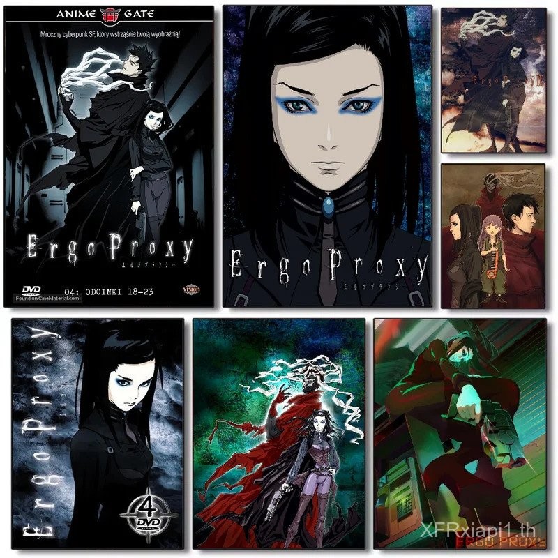 Ergo Proxy อะนิเมะโปสเตอร์ Art พิมพ์ Wall Art ห้องนอนตกแต่งบ้าน,ไม่มีกรอบผ้าใบภาพวาดของขวัญ MNCZ