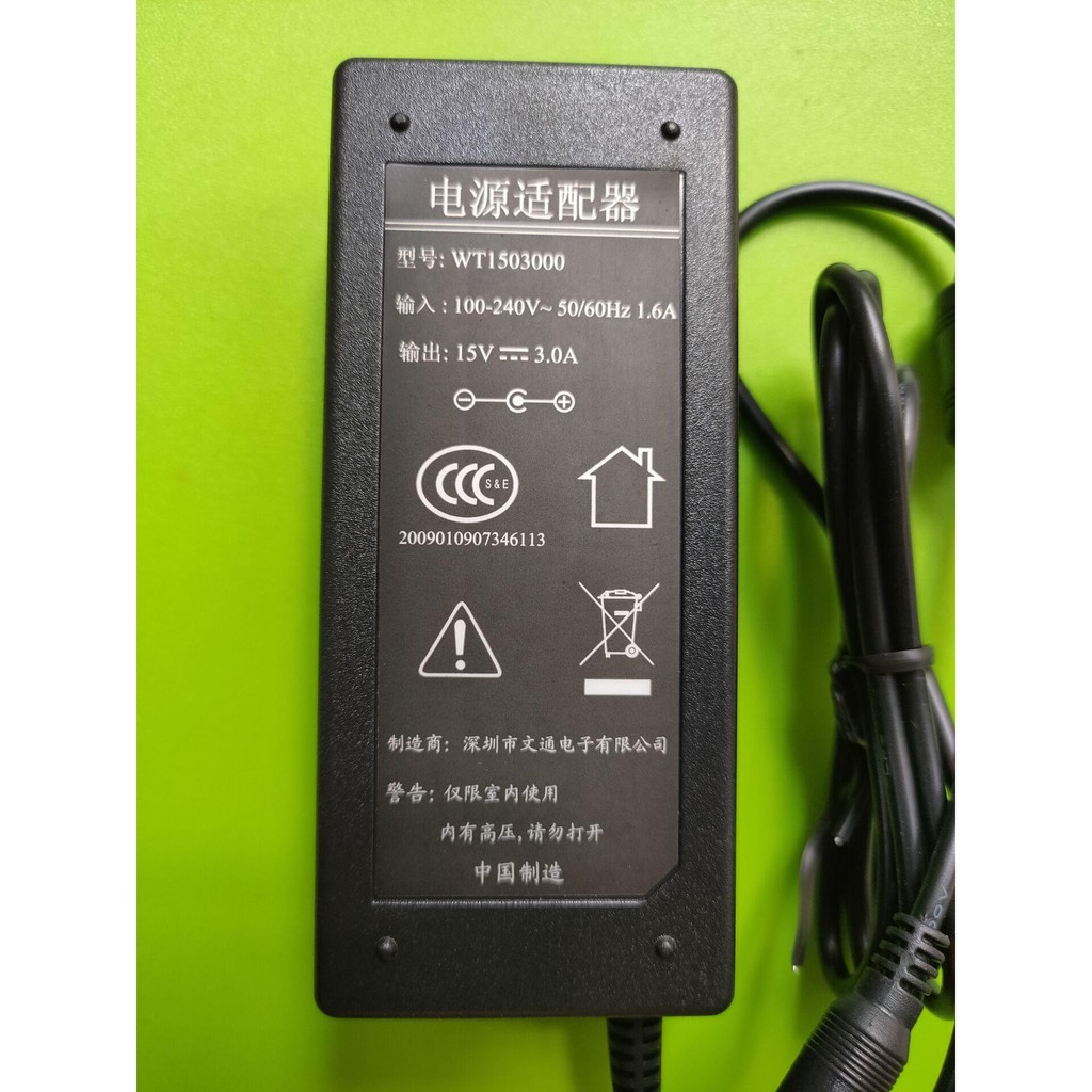 88-Key เปียโนไฟฟ้าคีย์บอร์ดอิเล็กทรอนิกส์ Universal Power Adapter หม้อแปลงไฟฟ้าปลั๊กสายไฟ 15V3A Char