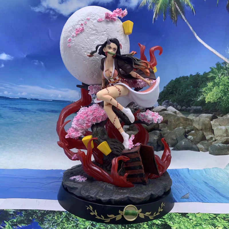 Demon Slayer Anime สินค้าเปลี่ยนปีศาจเลือด Nezuko ตัวอักษรรุ่นเดสก์ท็อป, รถ, แชสซีตกแต่งของขวัญสะสม