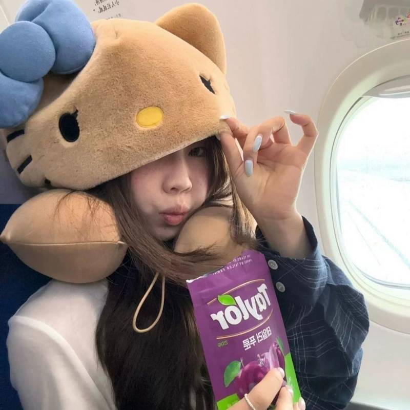 Kitty Cat Hooded U-Shape Pillow Travel Travel Long-Distance Plane Train Special Neck Protection Sleeping with Hat Fashion WSvK