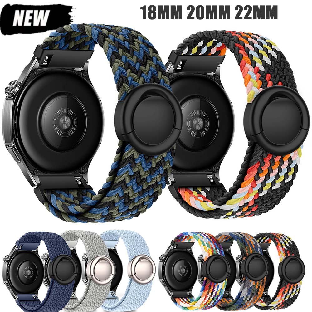 18 มม.20 มม.22 มม.สายไนลอนสําหรับผู้เบิกทาง Garmin 265/255/245/165/168 สําหรับ Samsung Galaxy Watch7