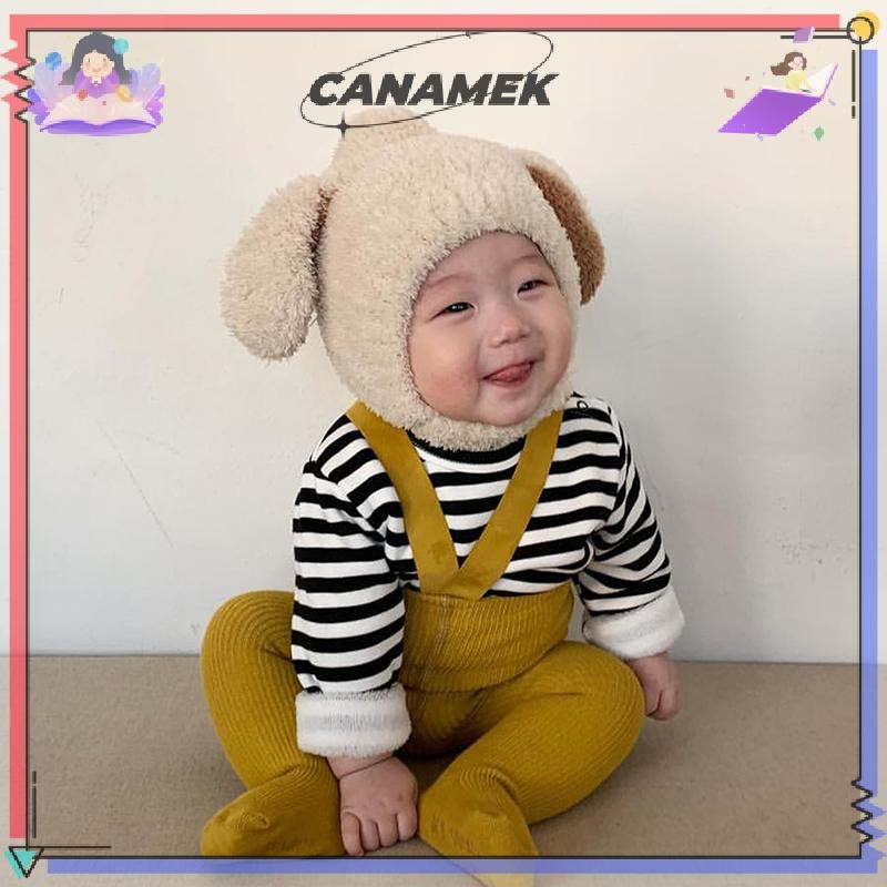 [technicolor] หมวกเด็กน่ารักฤดูใบไม้ร่วงฤดูหนาวกระต่ายหูนุ่มตุ๊กตาหมวกอบอุ่นเด็ก Beanies สีทึบ Earflap หมวก Bonnet สต็อกใหม่