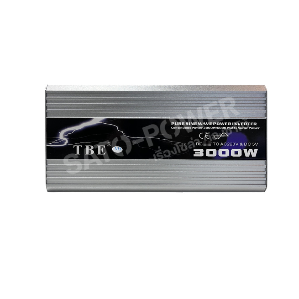 TBE PURE SINE WAVE POWER INVERTER TBE-3000W ระบบ 12V-24V-48V อินเวอร์เตอร์ เครื่องแปลงไฟ อินเวอเตอร์