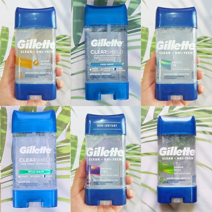 70% Sale!!! EXP.08/25 ยิลเลตต์ เจลใส ระงับเหงื่อ Clear Gel Dri-Tech Antiperspirant & Deodorant 107g 